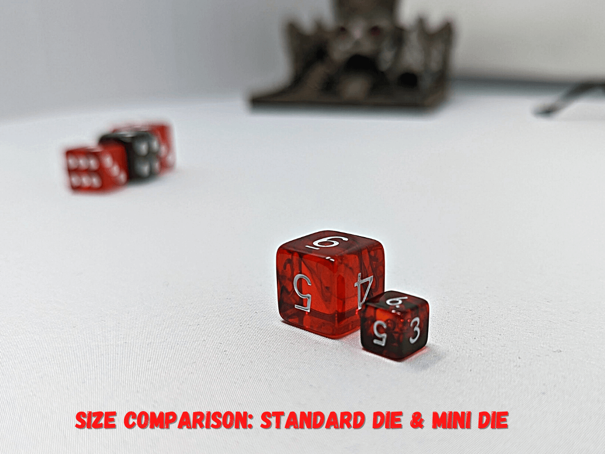 35 Piece RPG dice collections in standard and tiny sizes.