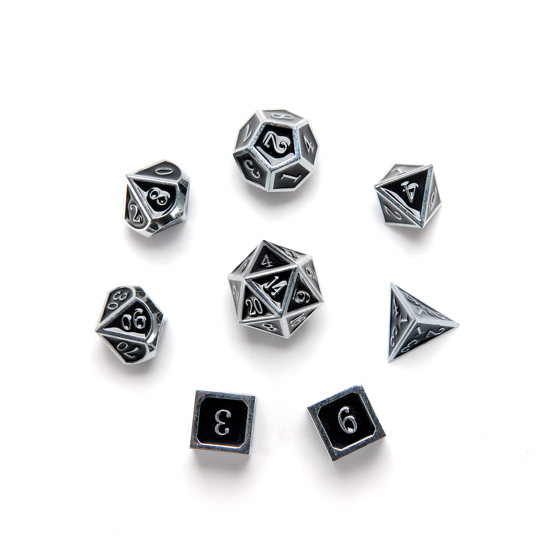 Harbor Loot Deluxe Metal Dice Set: Enhanced Gaming with Extra D6