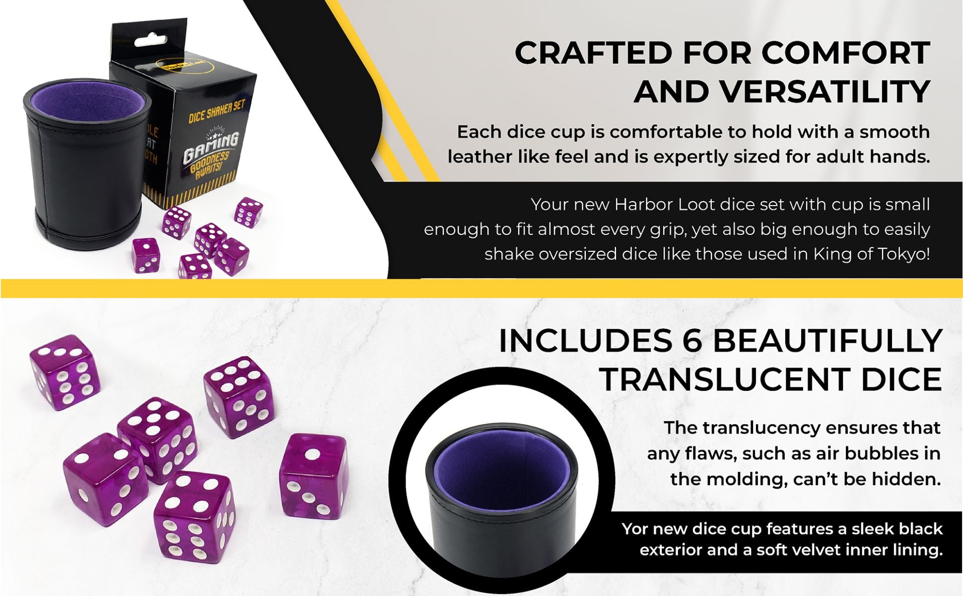 thumbnail image 2 of 4-Piece Dice Cup Set - Professional Dice Shaker Cups For Bar Games & Stacking 2 of 14